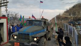 По Лачинской дороге беспрепятственно проехали 9 автомашин миротворцев (ФОТО)