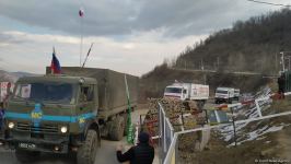 По Лачинской дороге беспрепятственно проехали 20 транспортных средств РМК (ФОТО)