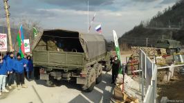 По Лачинской дороге беспрепятственно проехали 20 транспортных средств РМК (ФОТО)