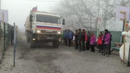 По Лачинской дороге беспрепятственно проехали 26 транспортных средств миротворцев (ФОТО)