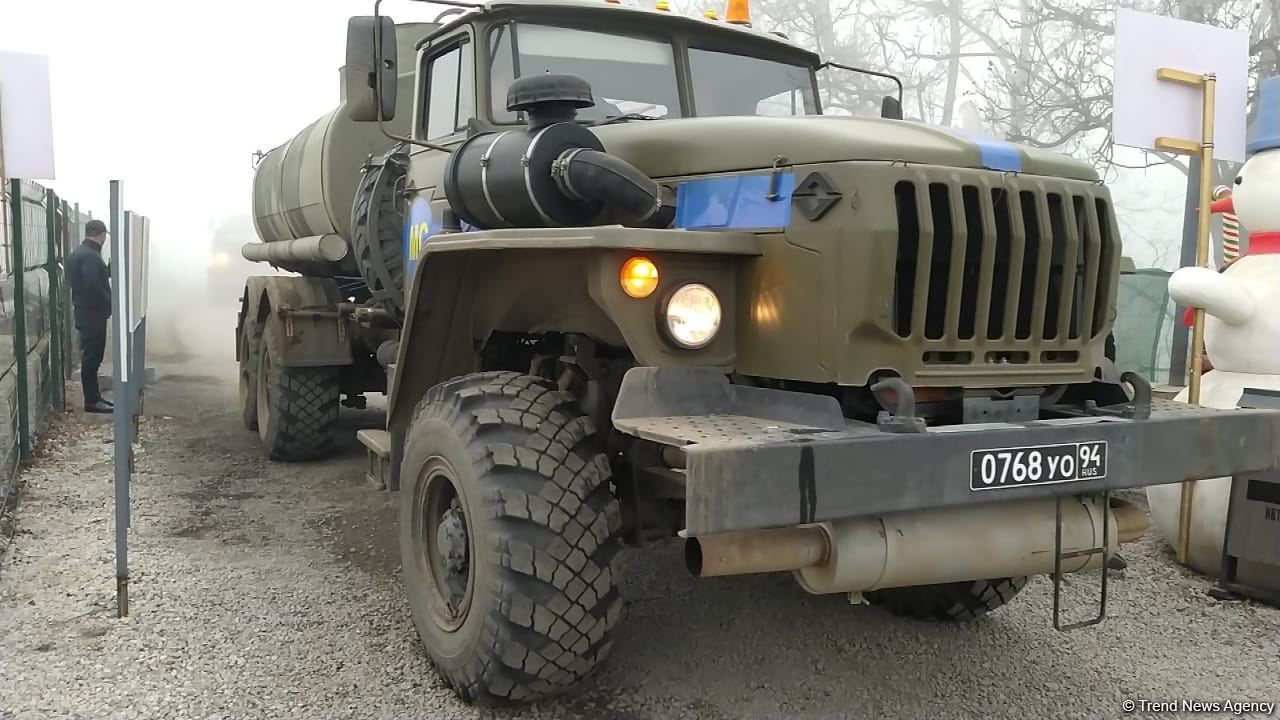 По Лачинской дороге беспрепятственно проехали 26 транспортных средств миротворцев (ФОТО)