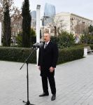 Президент Ильхам Алиев принял участие в открытии памятника выдающемуся композитору Тофику Кулиеву в Баку (ФОТО)