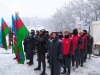 Акция азербайджанских экоактивистов на Лачинской дороге продолжается (ФОТО)