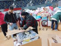 В Баку нескончаемый поток людей оказывает помощь братской Турции - репортаж (ВИДЕО, ФОТО)