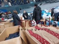 В Баку нескончаемый поток людей оказывает помощь братской Турции - репортаж (ВИДЕО, ФОТО)