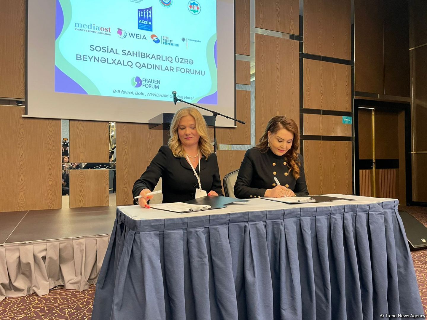 "Association of Women Entrepreneurship Development in Azerbaijan", German Mediaost sign memorandum (PHOTO)
