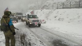 ICRC convoy drives freely along Azerbaijan's Lachin-Khankendi road (PHOTO)