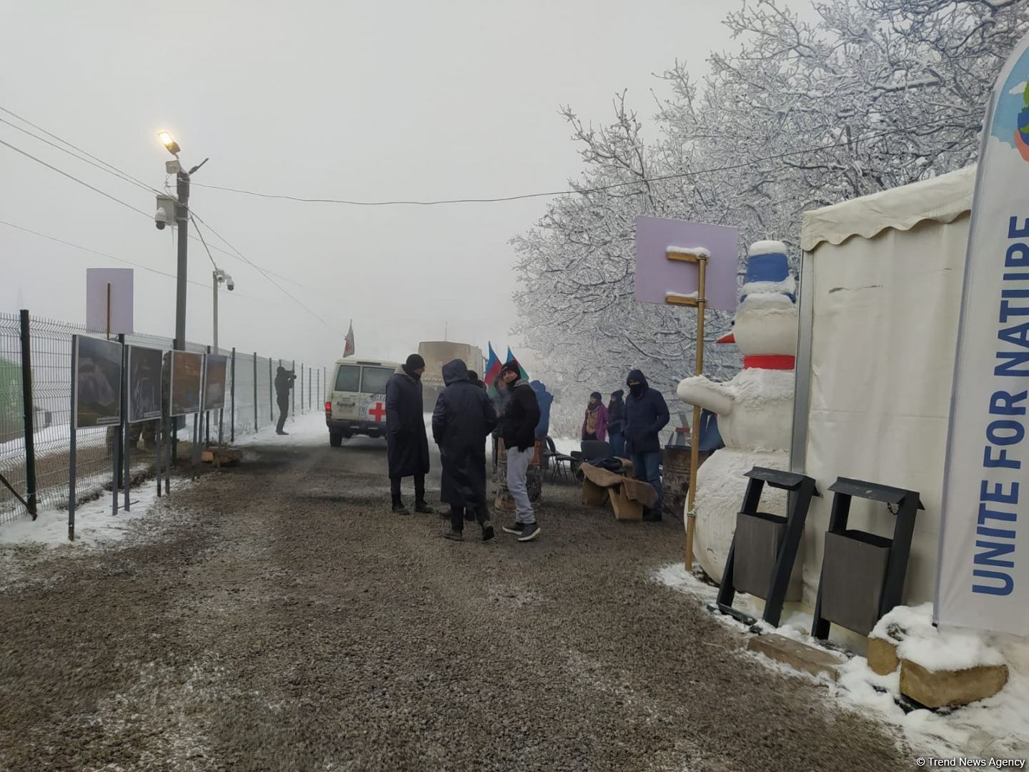ICRC convoy drives freely along Azerbaijan's Lachin-Khankendi road (PHOTO)