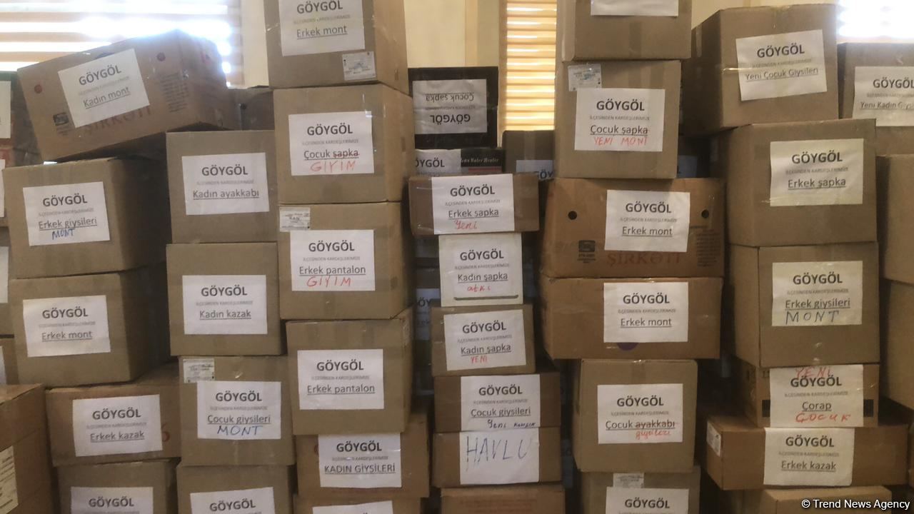 Из Гёйгёльского района направлена гуманитарная помощь пострадавшим от землетрясения в  Турции (ФОТО)