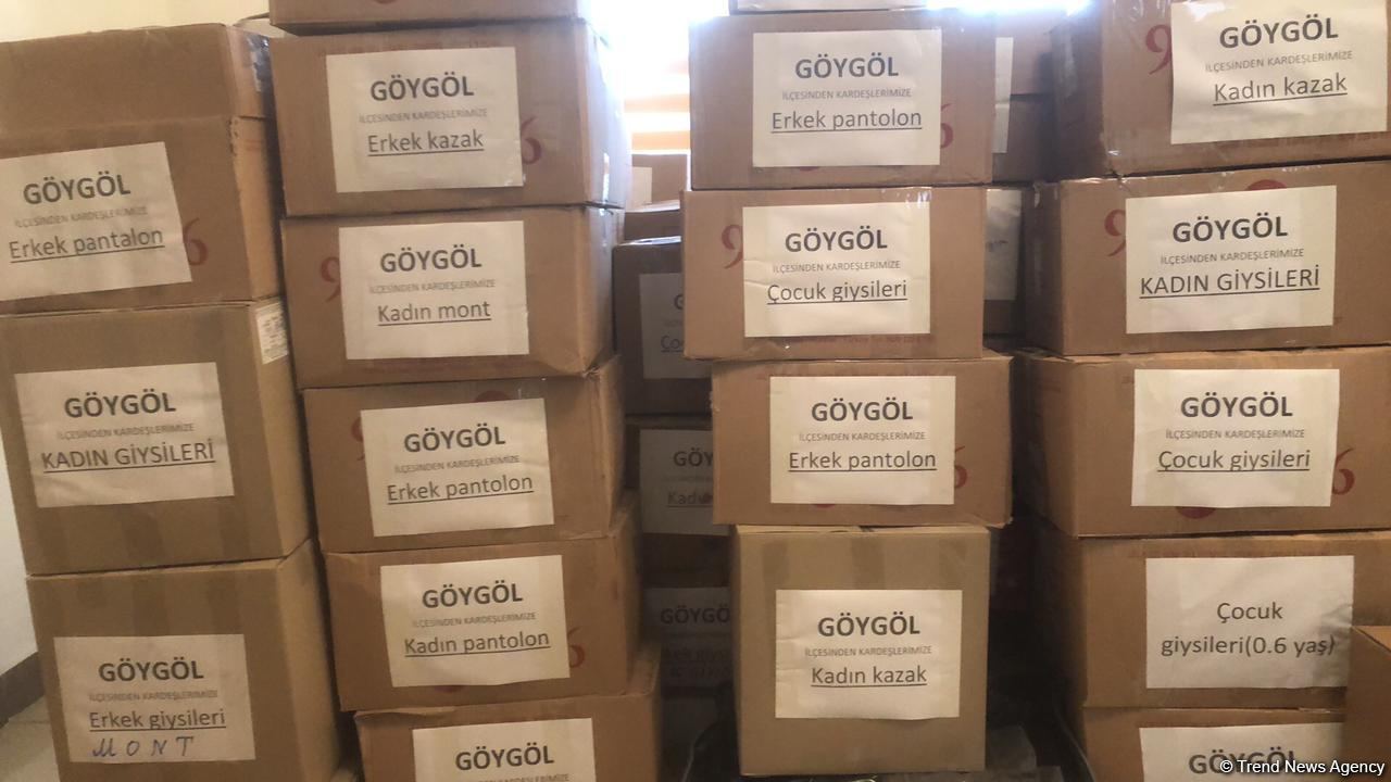 Из Гёйгёльского района направлена гуманитарная помощь пострадавшим от землетрясения в  Турции (ФОТО)