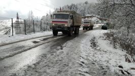 Vehicles of Russian peacekeepers pass freely along Azerbaijan's Lachin-Khankendi road (PHOTO)