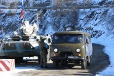 Convoy of Russian peacekeepers drives freely along Azerbaijan's Lachin-Khankendi road (PHOTO)
