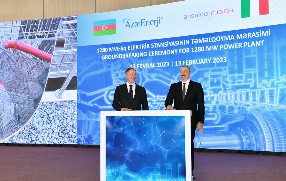 President Ilham Aliyev attends groundbreaking ceremony for largest thermal power plant in Azerbaijan's independence period (PHOTO/VIDEO)