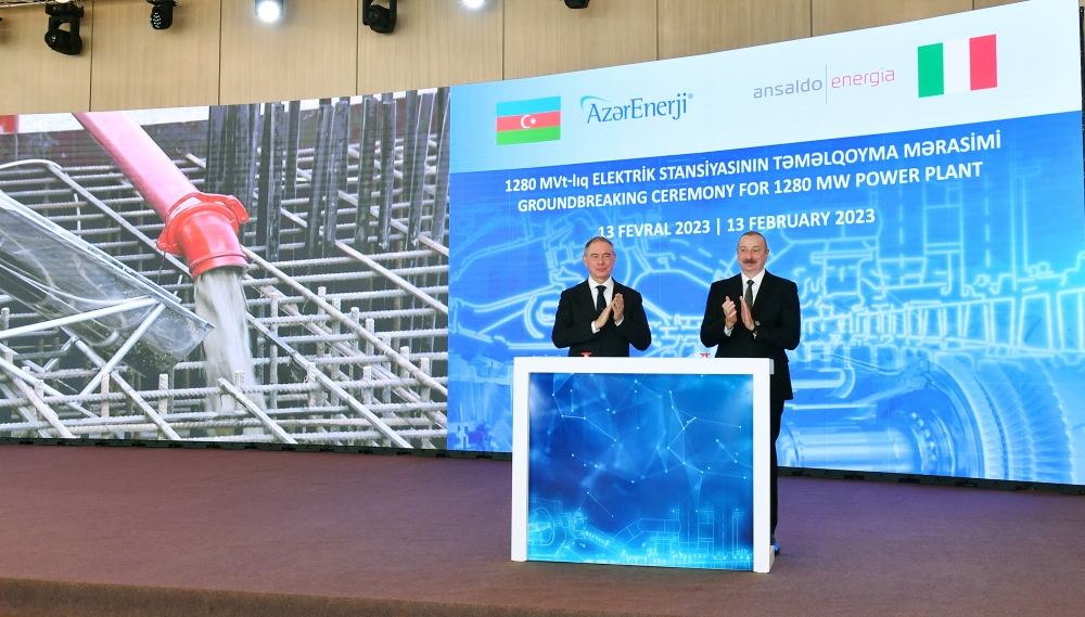President Ilham Aliyev attends groundbreaking ceremony for largest thermal power plant in Azerbaijan's independence period (PHOTO/VIDEO)