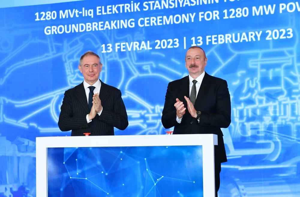 President Ilham Aliyev attends groundbreaking ceremony for largest thermal power plant in Azerbaijan's independence period (PHOTO/VIDEO)