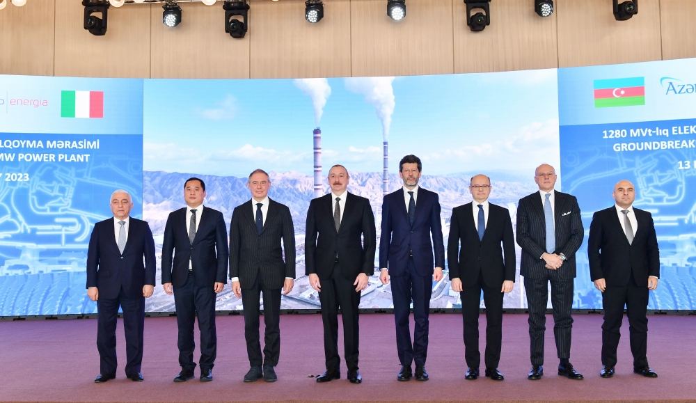 President Ilham Aliyev attends groundbreaking ceremony for largest thermal power plant in Azerbaijan's independence period (PHOTO/VIDEO)