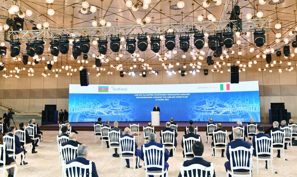 President Ilham Aliyev attends groundbreaking ceremony for largest thermal power plant in Azerbaijan's independence period (PHOTO/VIDEO)