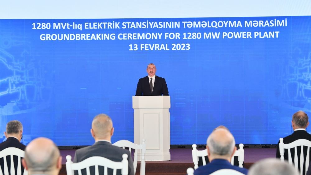 President Ilham Aliyev attends groundbreaking ceremony for largest thermal power plant in Azerbaijan's independence period (PHOTO/VIDEO)