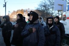 Peaceful protest of Azerbaijani eco-activists continues on Lachin-Khankendi road (PHOTO)
