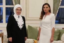 Эмине Эрдоган поблагодарила Первого вице-президента Мехрибан Алиеву и Азербайджан (ФОТО)