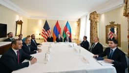 Meeting between President Ilham Aliyev, US State Secretary, Armenian PM held in Munich (PHOTO/VIDEO)