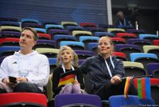 Стартовал первый соревновательный день Кубка мира по прыжкам на батуте в Баку (ФОТО)