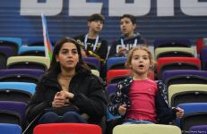 Стартовал первый соревновательный день Кубка мира по прыжкам на батуте в Баку (ФОТО)