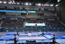 Amazing somersaults and twists - best moments from first day of Trampoline World Cup in Baku (PHOTO)