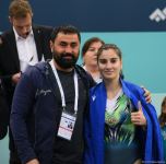 Сельджан Махсудова прошла в финал Кубка мира по прыжкам на батуте в Баку (ФОТО)