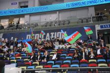 Сельджан Махсудова прошла в финал Кубка мира по прыжкам на батуте в Баку (ФОТО)