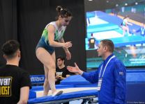 Сельджан Махсудова прошла в финал Кубка мира по прыжкам на батуте в Баку (ФОТО)