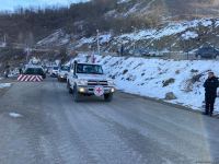 ICRC convoy drives freely along Azerbaijan's Lachin-Khankendi road (PHOTO)