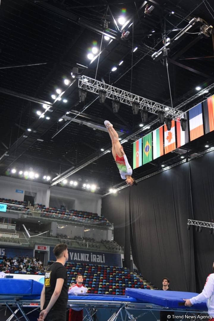 Amazing somersaults and twists - best moments from first day of Trampoline World Cup in Baku (PHOTO)