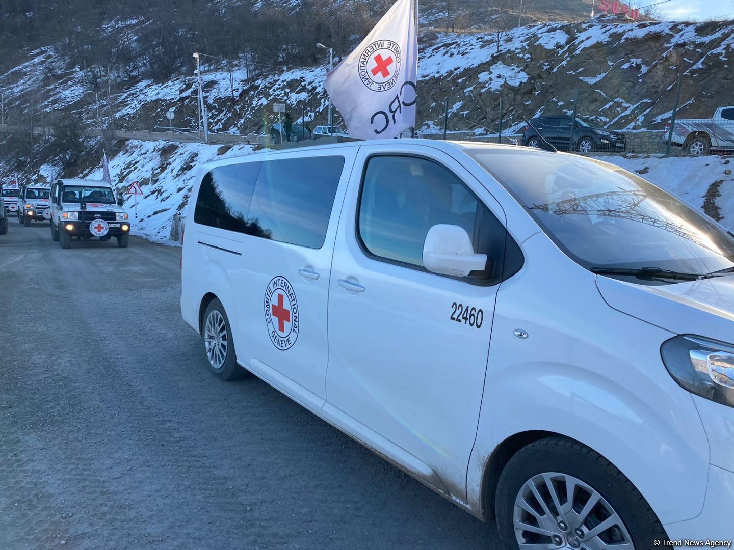 ICRC convoy drives freely along Azerbaijan's Lachin-Khankendi road (PHOTO)
