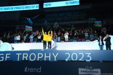 AGF Trophy awarded at Trampoline World Cup in Baku (PHOTO)