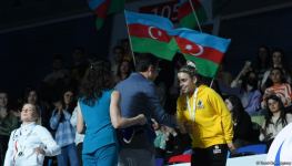 Baku hosts award ceremony for winners of Trampoline World Cup in individual program (PHOTO)