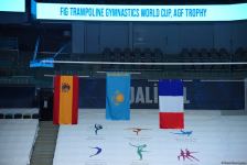 Baku hosts award ceremony for winners of Trampoline World Cup in individual program (PHOTO)
