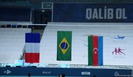 Baku hosts award ceremony for winners of Trampoline World Cup in individual program (PHOTO)