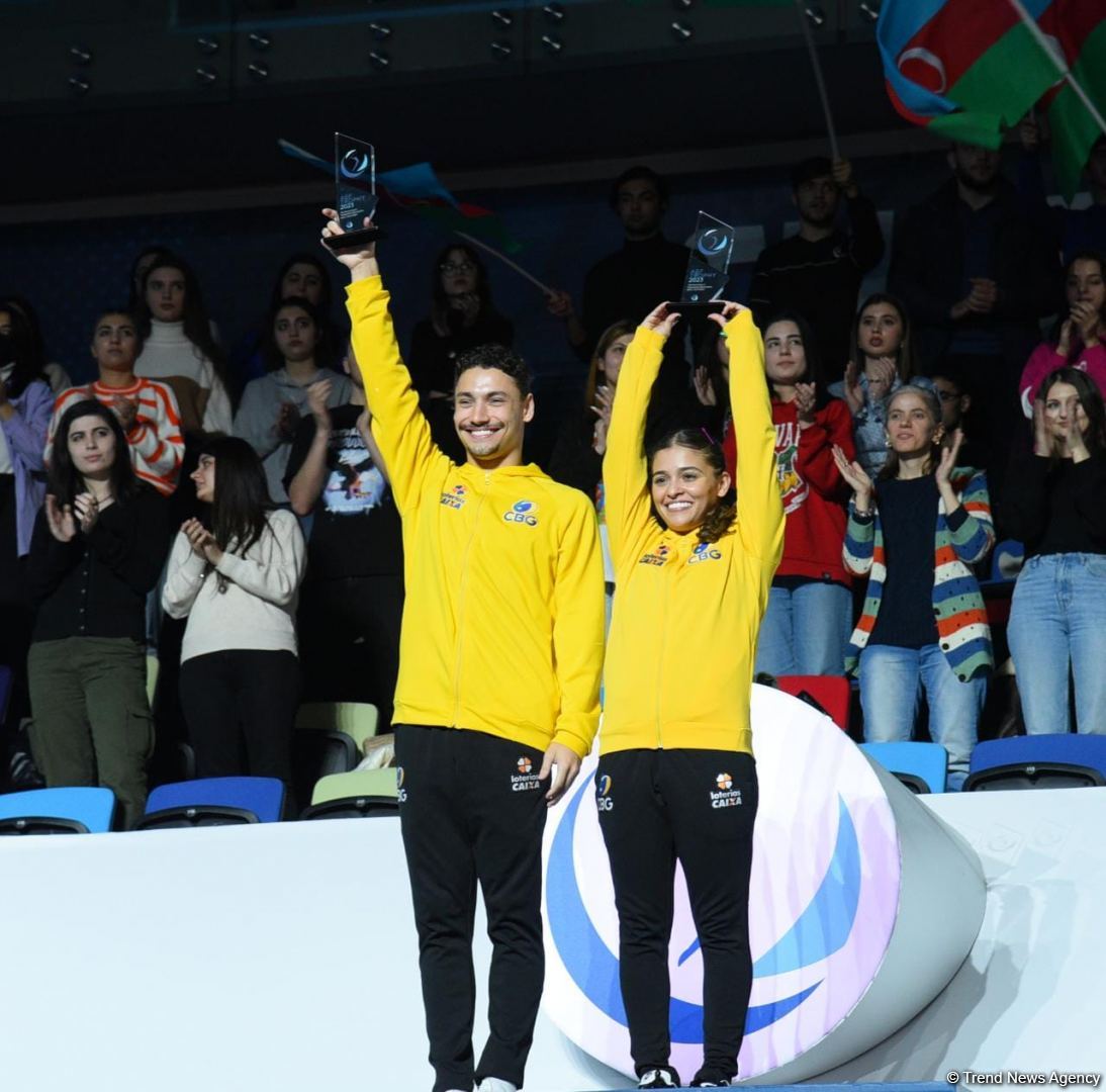 AGF Trophy awarded at Trampoline World Cup in Baku (PHOTO)