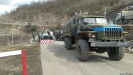 Convoy of Russian peacekeepers moves freely along Azerbaijan's Lachin-Khankendi road (PHOTO)
