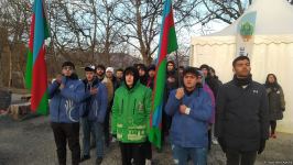 Peaceful protest of Azerbaijani eco-activists continues on Lachin-Khankendi road (PHOTO/VIDEO)