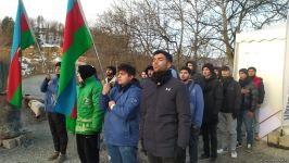 Peaceful protest of Azerbaijani eco-activists continues on Lachin-Khankendi road (PHOTO/VIDEO)