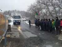 ICRC convoy drives freely along Azerbaijan's Lachin-Khankendi road (PHOTO)
