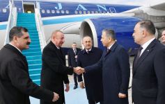 President Ilham Aliyev arrives in Türkiye for working visit (PHOTO/VIDEO)