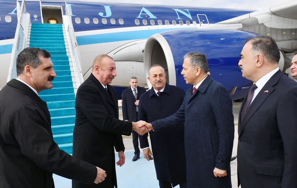 President Ilham Aliyev arrives in Türkiye for working visit (PHOTO/VIDEO)
