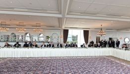 President Ilham Aliyev hosts reception in honor of participants of NAM Contact Group Summit (PHOTO/VIDEO)