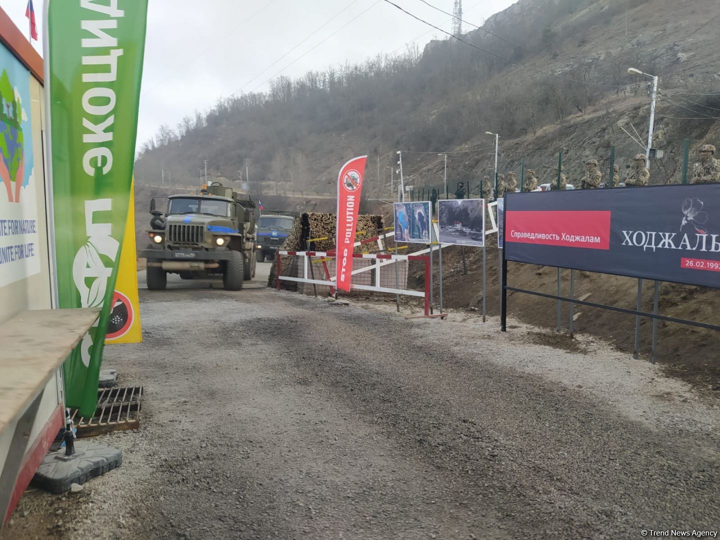 Convoy of Russian peacekeepers freely moves along Azerbaijan's Lachin-Khankendi road (PHOTO)