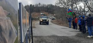 More vehicles of Russian peacekeepers move freely along Azerbaijan's Lachin-Khankendi road (PHOTO)