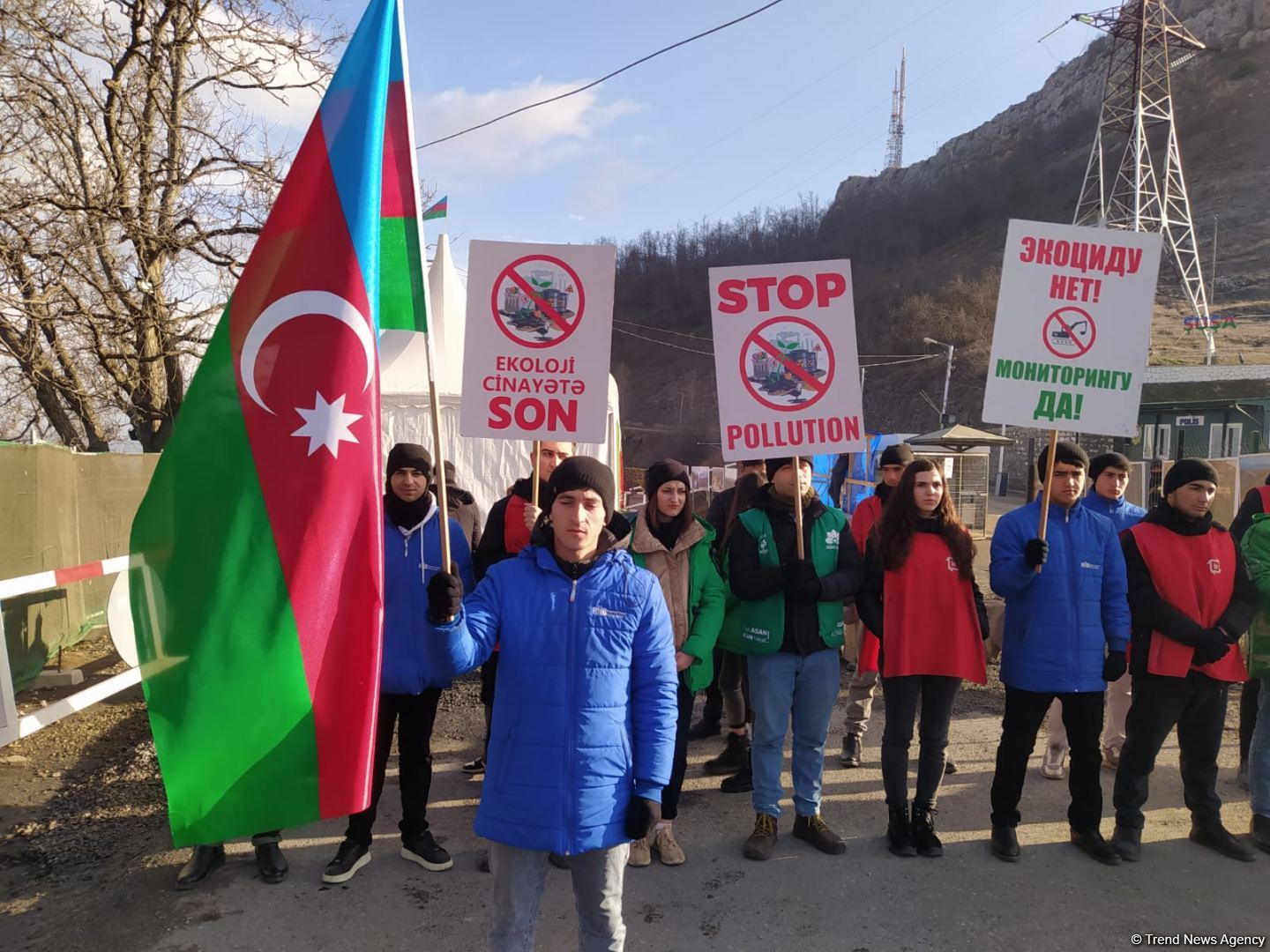Azerbaijani eco-activists continue peaceful protest on Lachin-Khankendi road (PHOTO)