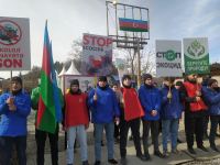 Azerbaijani eco-activists continue peaceful protest on Lachin-Khankendi road (PHOTO)